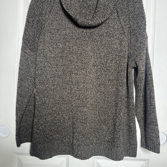 BCBGeneration Womens Medium Knit Cowl Neck Sweater Brown Neutral Fall Staple - Picture 4 of 12